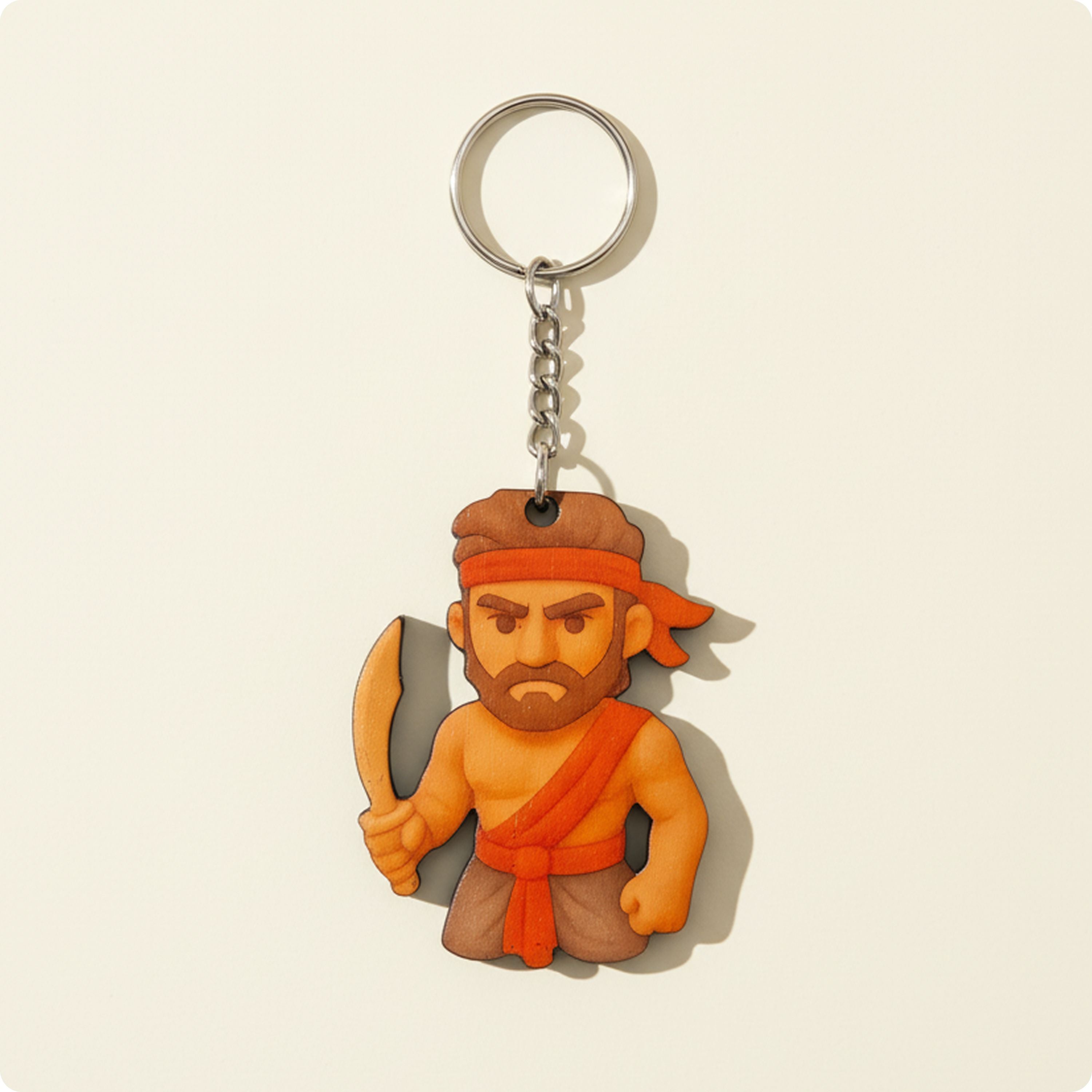 Kantara Guardian Warrior Keychain & Kanakavathi Keychain