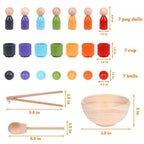 Wooden Dolls & Cups