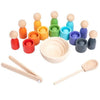 Wooden Dolls & Cups